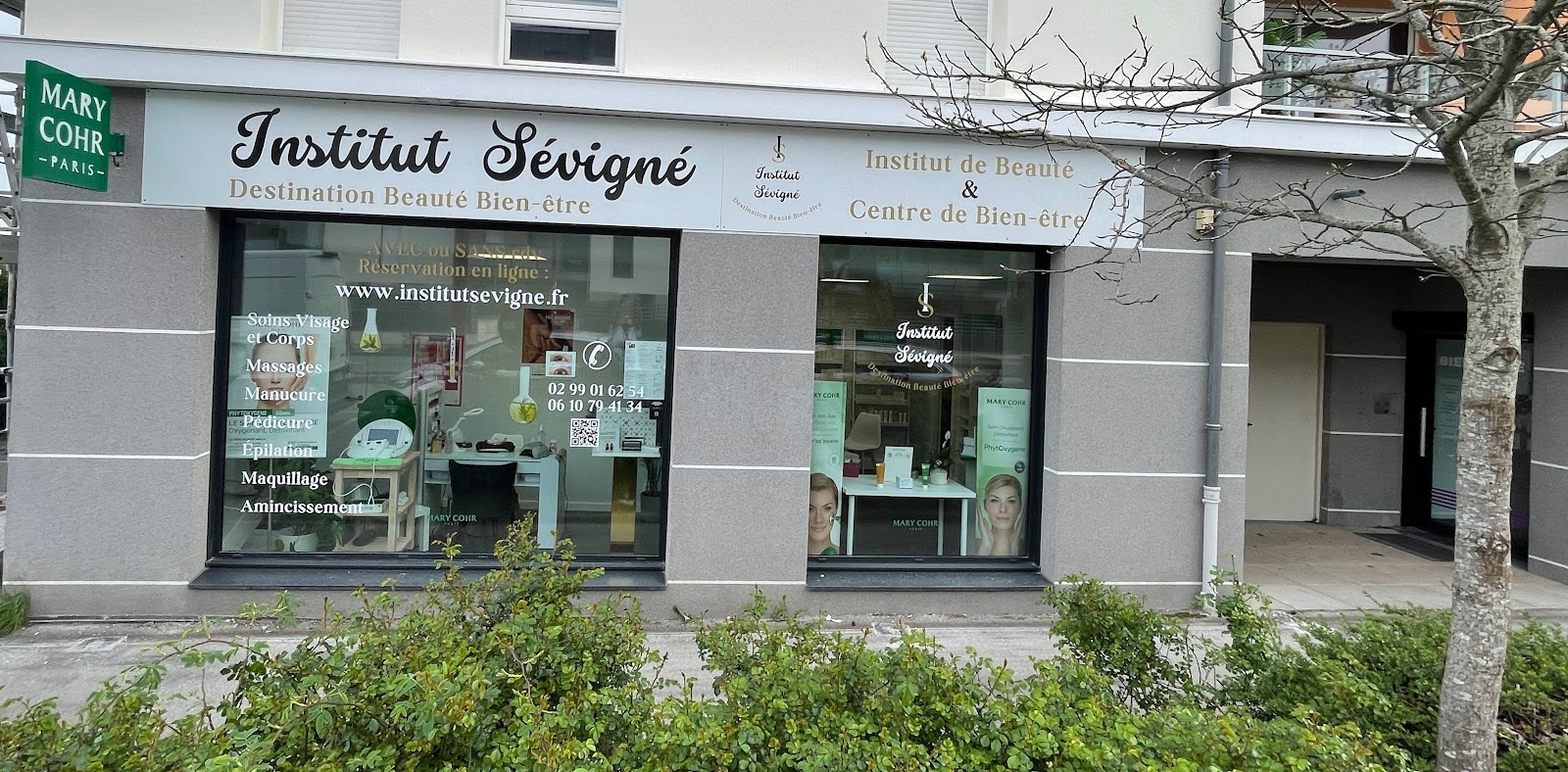 Institut Sévigné SOINS VISAGES MASSAGES Mary Cohr Phytomer Centre LASER EPILATION DEFINITIVE ELECTROLYSE