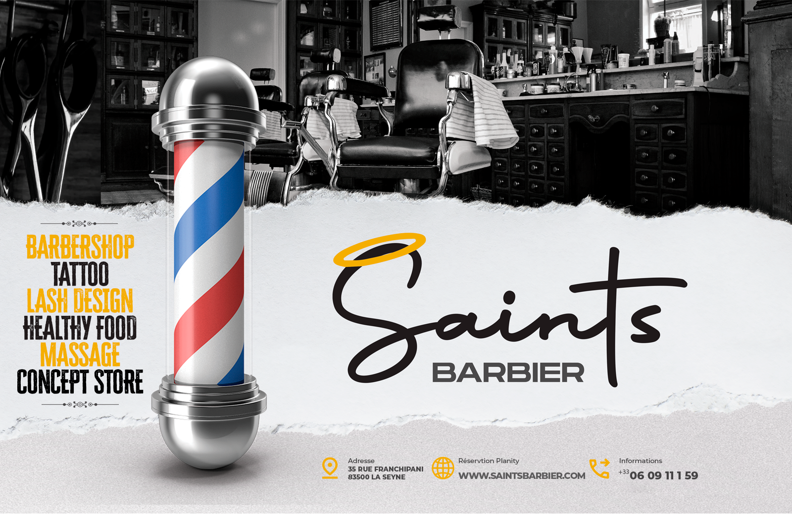 Saints Barbier - Coiffeur, Barber, Visagiste - Barbershop - Coiffure Homme - La Seyne-sur-Mer