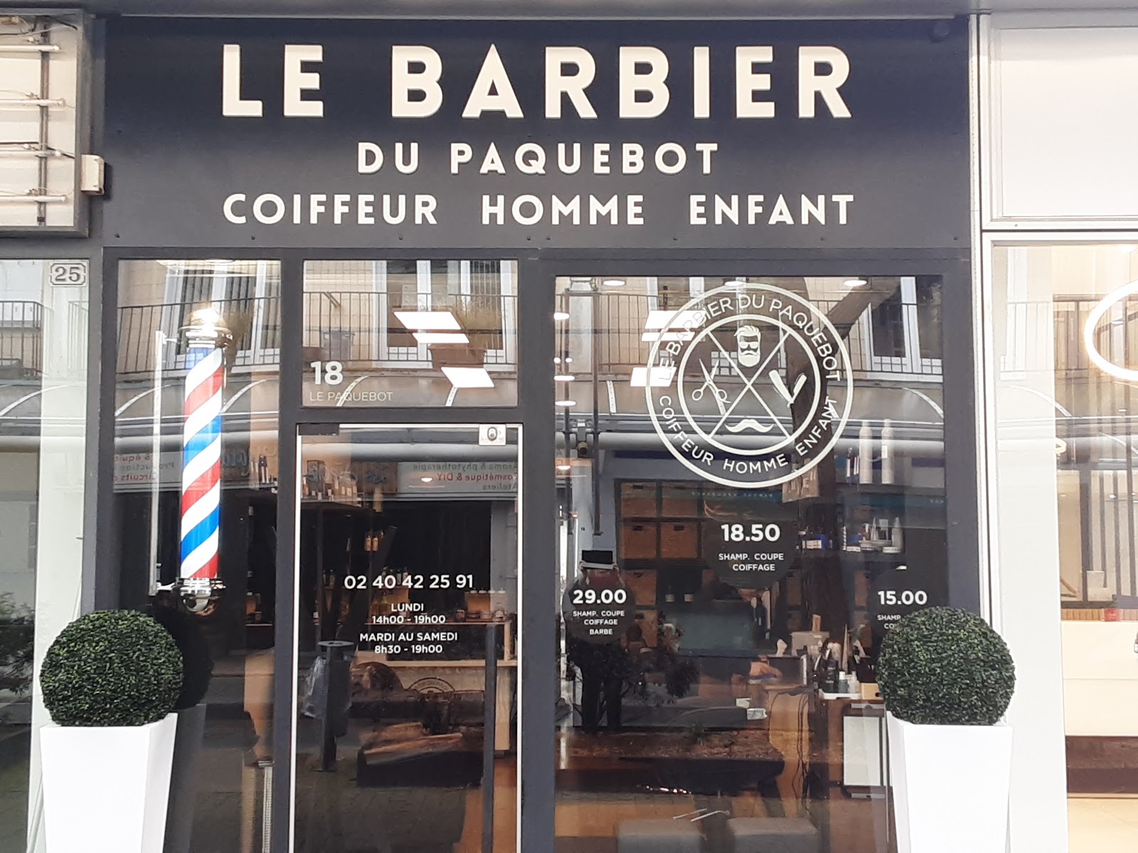 LE BARBIER DU PAQUEBOT anciennement GARCON COIFFEUR, COIFFEUR HOMME